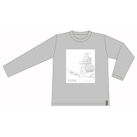 ＜avex mu-mo＞ 【数量限定】ピスネーム付 ロングスリーブ Tシャツ（XLサイズ） [カラー：グレー]画像