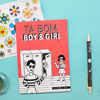 ＜avex mu-mo＞ TABOM BOY & GIRL Comics Sticky Note画像