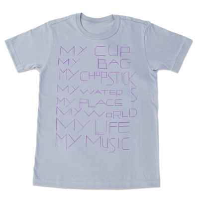 ＜avex mu-mo＞ my commmons t-shirts（パウダーグレイ/M）
