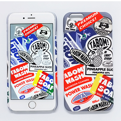＜avex mu-mo＞ TABOM LABEL SNAP CASE for iPhone 6