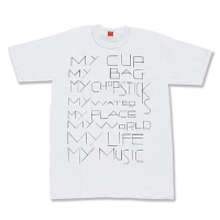 ＜avex mu-mo＞ my commmons t-shirts（white）（Mサイズ）画像