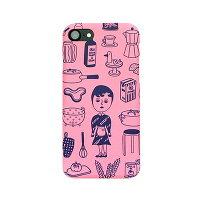 ＜avex mu-mo＞ AURORE_KITCHEN_PINK SNAP CASE FOR iPHONE 7画像