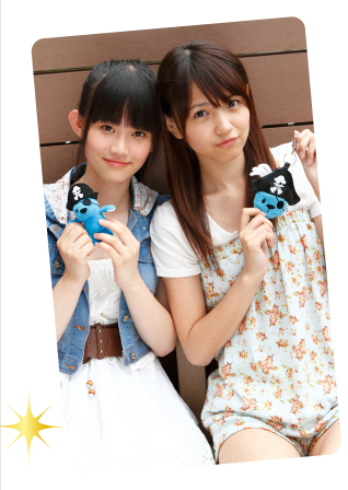勝田梨乃(左)×BlueTeddyスピぐるみ　志村理佳(右)×BlueTeddyコインケース