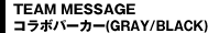 TEAM MESSAGE コラボパーカー(GRAY/BLACK)
