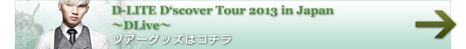 D-LITE D‘scover Tour 2013 in Japan   `DLive`  cA[ObY̓R`