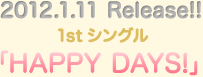 2012.1.11 Release!!1stVO uHAPPY DAYS!v