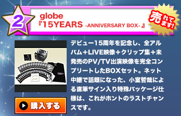 globew15YEARS -ANNIVERSARY BOX-x