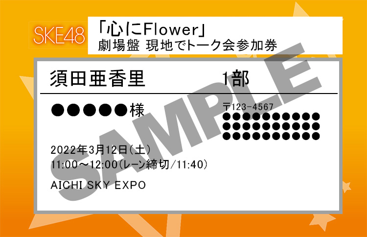 SKE48 絶対インスピレーション イベント参加券 10枚