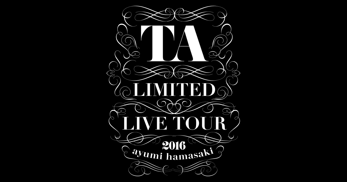 現品販売 浜崎あゆみ Tシャツ 『TA LIMITED LIVE TOUR 2016