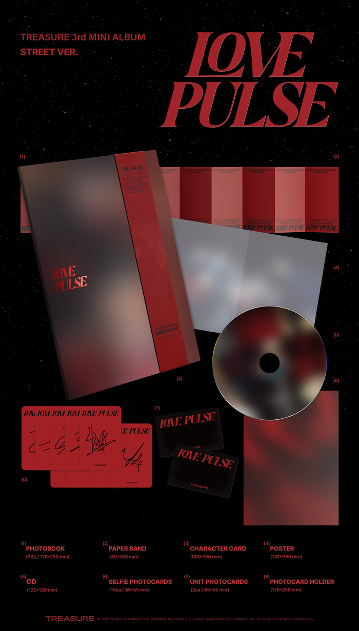 韓国盤】TREASURE 3rd MINI ALBUM [LOVE PULSE] STREET VER
