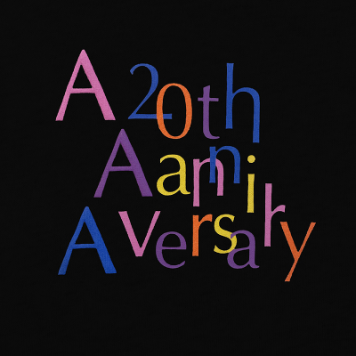 AAA20thロゴフーディー HEATHER BLACK