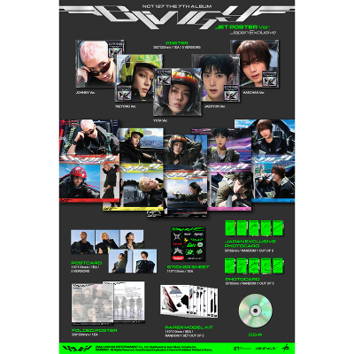 《応募無し/5種セット》【韓国盤】The 7th Album 'BLINGY'【JET Poster Ver. Japan Exclusive】