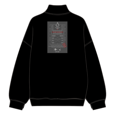 ハーフジップスウェットシャツ(M)