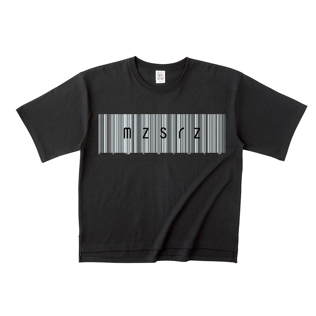 mzsrz：[Barcode logo]T-SHIRT（BLACK） Tシャツ