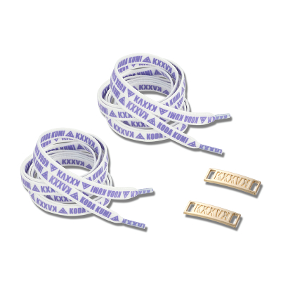 SHOELACE & PLATE(WHITE×PURPLE)