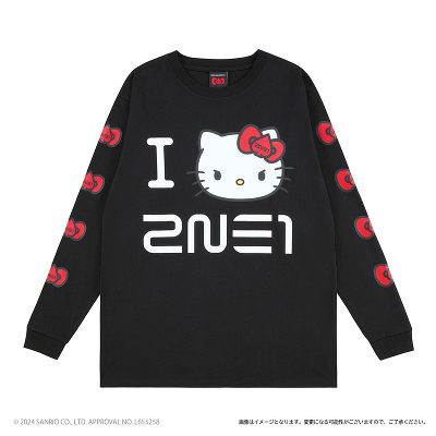 2NE1：【2NE1×HELLO KITTY】ロングスリーブTシャツ（BLACK） GOODS