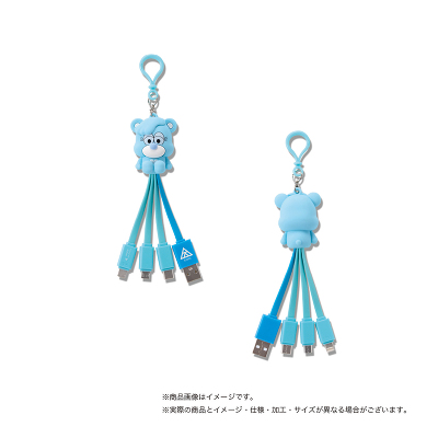 KLOOP USB CHARGING CABLEiLIGHT BLUEj