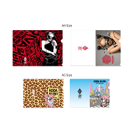 CLEAR FILE FOLDER 4PCS SET A(A4/A5)