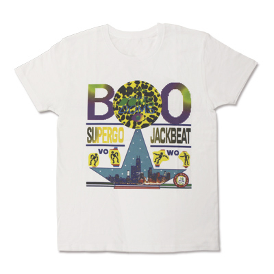 BOREDOMS：SUPERGO JACKBEAT Tシャツ（白） Tシャツ