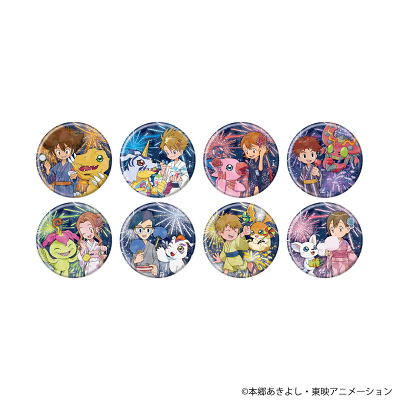デジモンアドベンチャー_(65mm)_ホログラム缶バッジ02/お正月ver