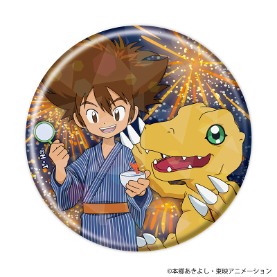 デジモンアドベンチャー」TRホログラム缶バッジ03/浴衣ver.(全8