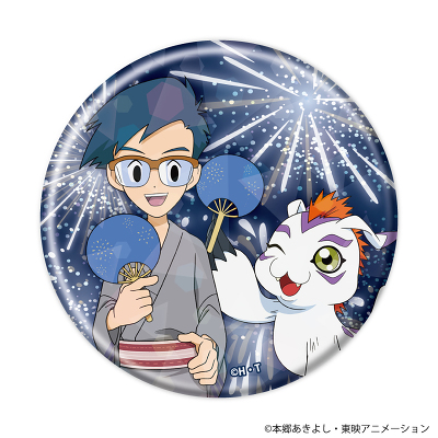 デジモンアドベンチャー」TRホログラム缶バッジ03/浴衣ver.(全8