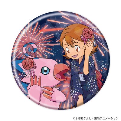 デジモンアドベンチャー」TRホログラム缶バッジ03/浴衣ver.(全8