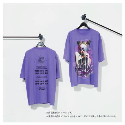 VISUAL TEE  -PURPLE-iXSj