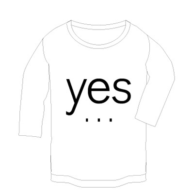 commmons YES/NO T-Shirt for LadysiOj 