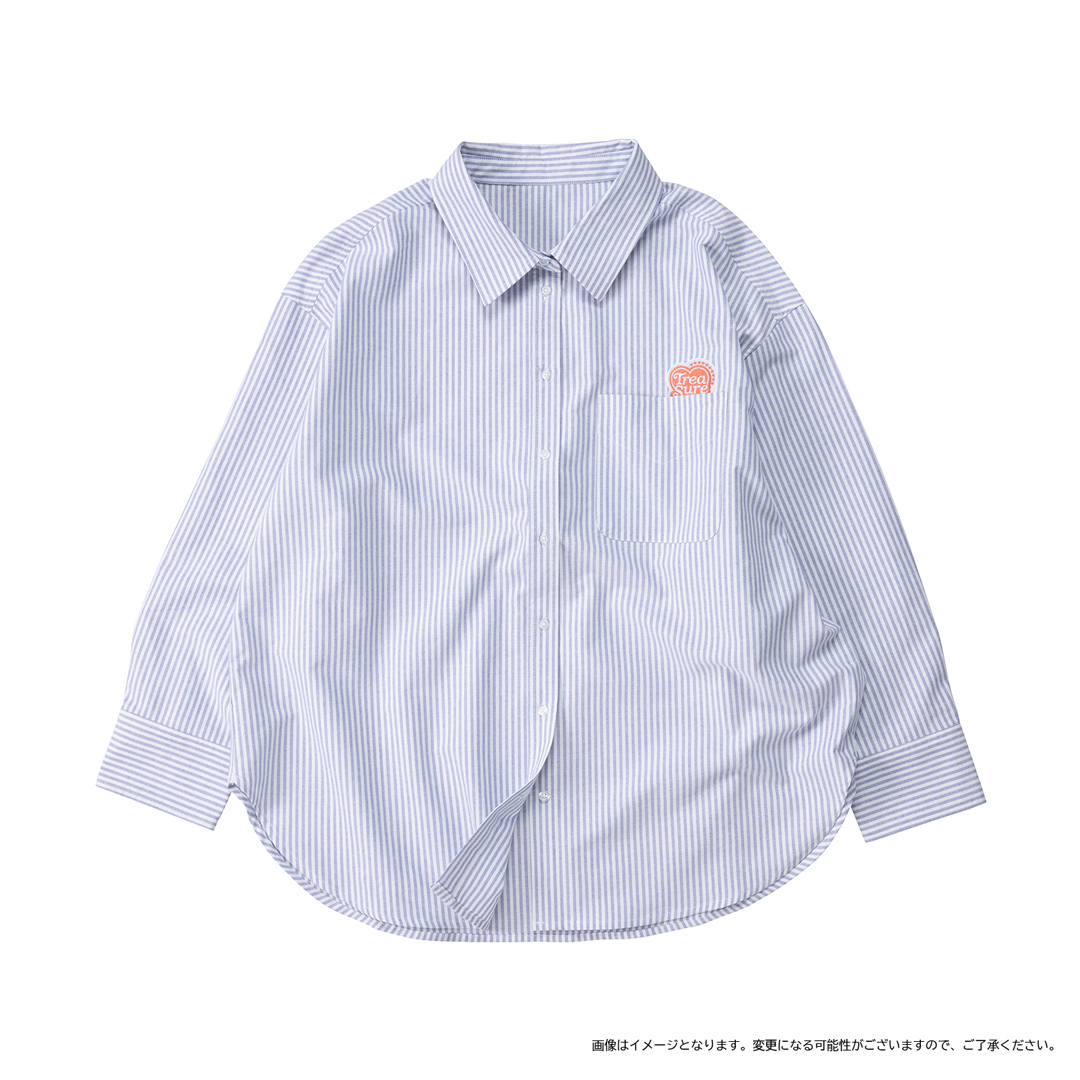 【国内正規総代理店アイテム】 TREASURE：オックスフォードシャツ（BLUE） GOODS アイドル
