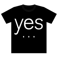 commmons YES/NO T-Shirt 黒