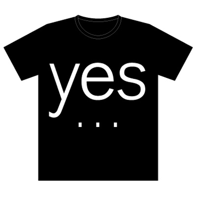 commmons YES/NO T-Shirt 黒