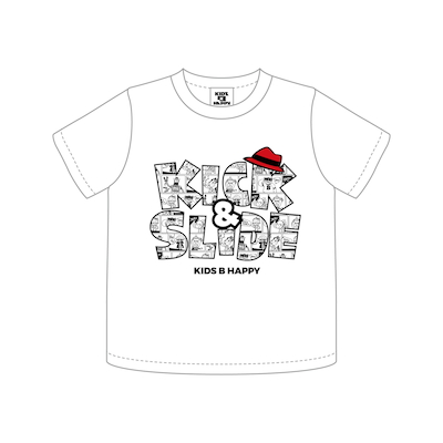 K&S COMIC T/S LOGO KIDS_WHITE_130
