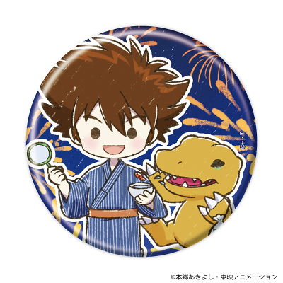 デジモンアドベンチャー」TRホログラム缶バッジ03/浴衣ver.(全8