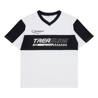 バイカラー スウェット Tシャツ（WHITE）｜TREASURE｜mu-moショップ