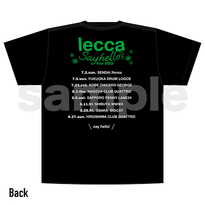 [ say hello ]T-シャツ（BLACK）