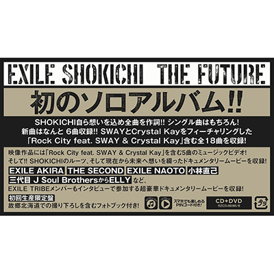 THE Future (初回生産限定盤) (DVD付) EXILE SHOKICHI (CD)