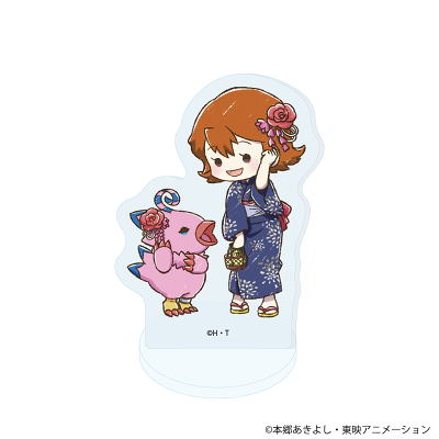 デジモンアドベンチャー02 特典 ポストカード　浴衣 グラフアート 全8種 ① デジモンアドベンチャー」TRアクリルぷちスタンド05/浴衣ver.(全