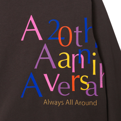 AAA20thロゴロンT CHARCOAL