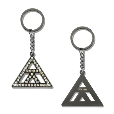 RHINESTONE KEYRING�iBLACK�j