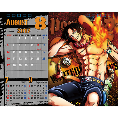 ワンピース 17年カレンダー 卓上 One Piece Body Calendar