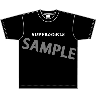 SUPER☆GiRLS メンバー着用レプリカTシャツ(黒)【Mサイズ】