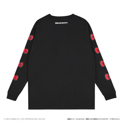 【新品未使用】2NE1×HELLO KITTY コラボグッズ ロングTシャツ 2NE1×HELLO KITTY】ロングスリーブTシャツ（BLACK）｜2NE1｜mu