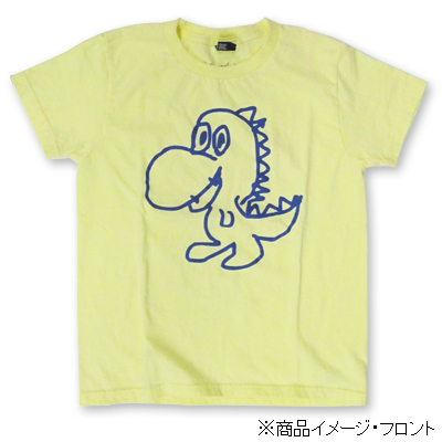 T-ROCKS：鈴木えみ「恐竜ちゃんT-shirt」ライトイエロー（SS）｜mu-mo