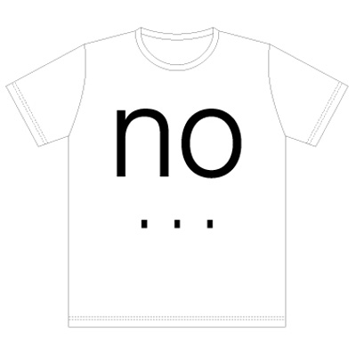 commmons NO/YES T-Shirt 白