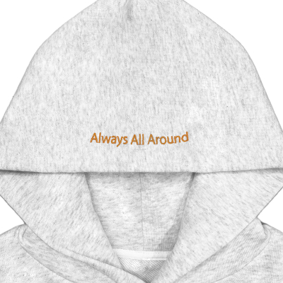 AAA20thロゴフーディー HEATHER WHITE