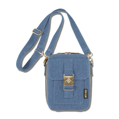DENIM SHOULDER BAG�iBLUE�j