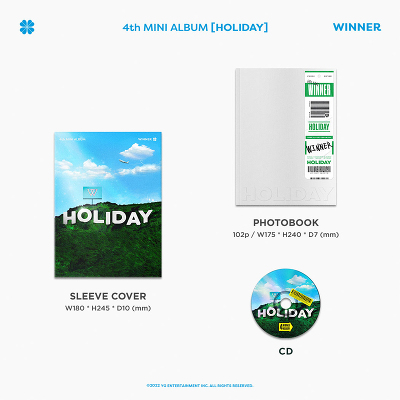 WINNER：【韓国盤】HOLIDAY (CD) [PHOTOBOOK DAY ver.] ミニ 