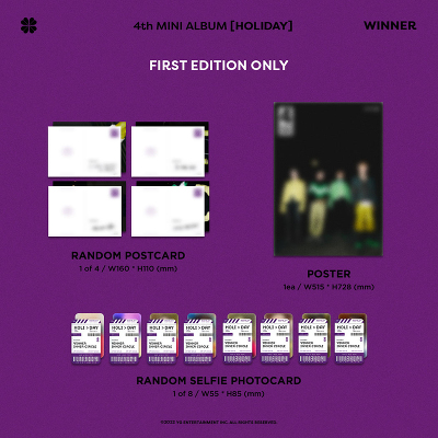 WINNER holiday サイン入り アルバム YG SELECT EDITION] WINNER 4th MINI ALBUM [HOLIDAY