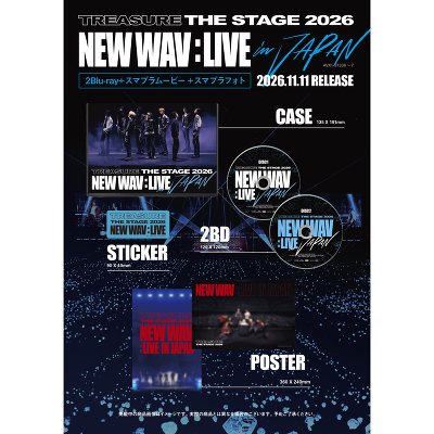 TREASURE THE STAGE 2026 NEW WAV : LIVE IN JAPAN�i2Blu-ray�j
